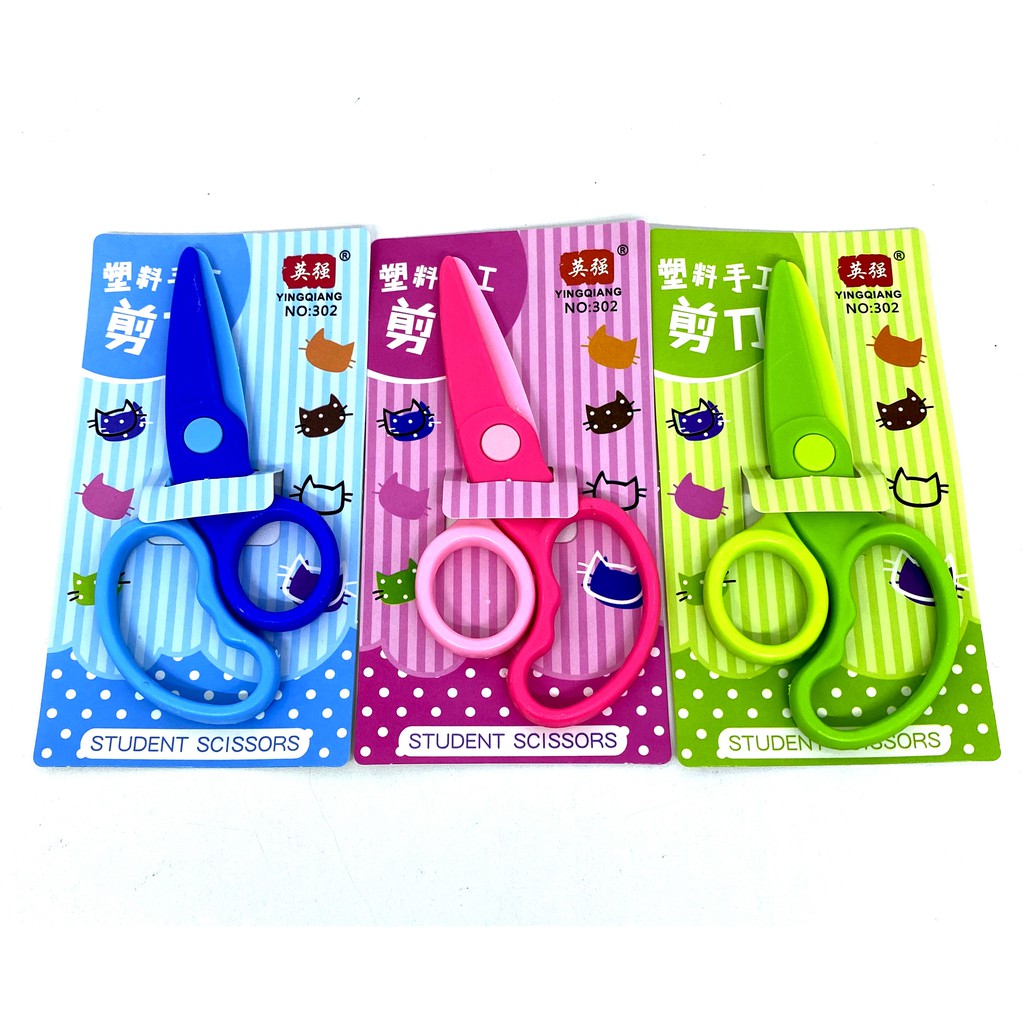 Jual Gunting Plastik Anak Kecil Dua Warna Kids Scissors Indonesia ...