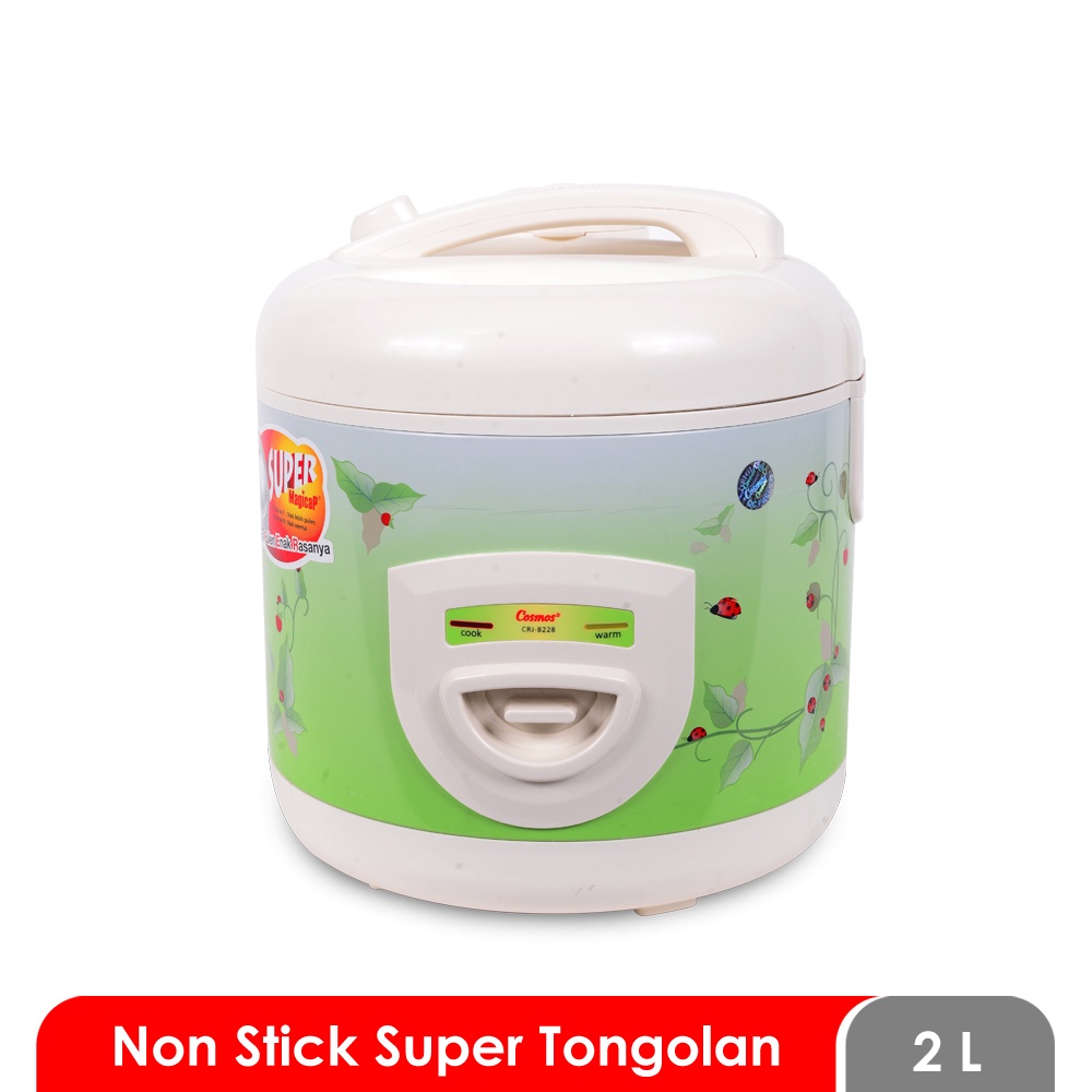 Cosmos Rice Cooker Non Stick CRJ-8228 - 2L BERGARANSI RESMI 1 TAHUN MANTAP