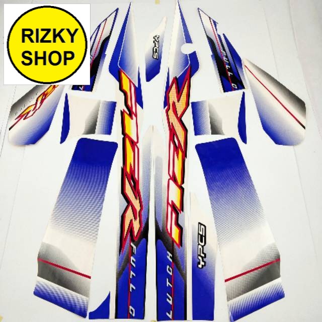 striping yamaha fizr f1zr fiz r putih biru 2003