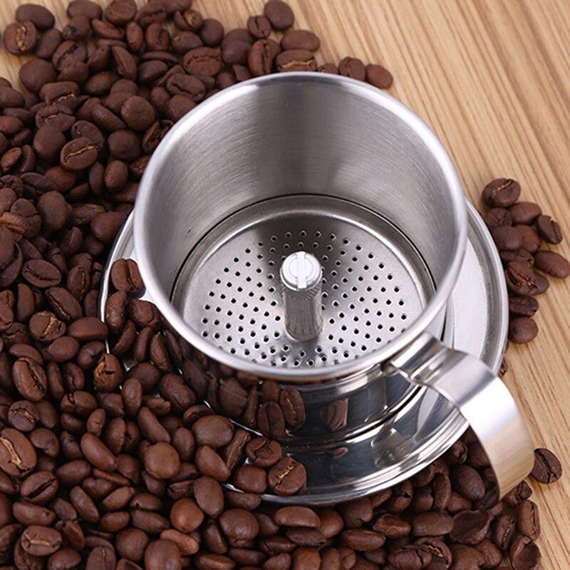 Vietnam Drip Coffee Maker Peralatan Alat Saringan Penyaring Kopi vietnamese Dripper Cofe 100ml 7Quai