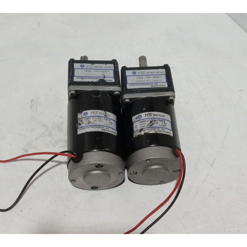 Dc Motor Gearbok HS 24V 10W Dan 15W Ratio 1 : 145