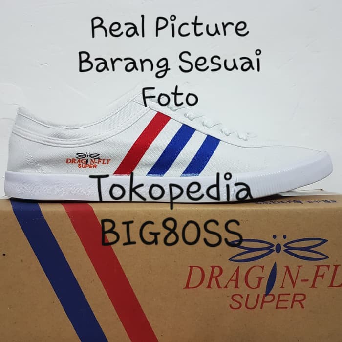Sepatu Dragonfly White Capung Badminton Yonex Professional RS All Star - -