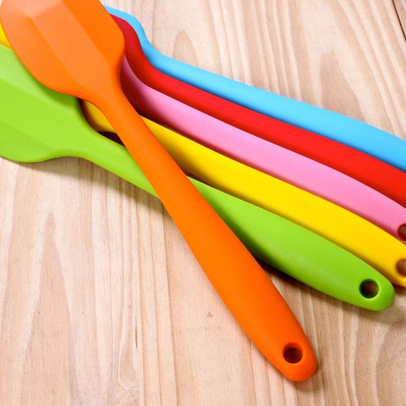 SPATULA SILIKON BESAR FOODGRADE PENGADUK ADONAN MAKANAN WARNA WARNI