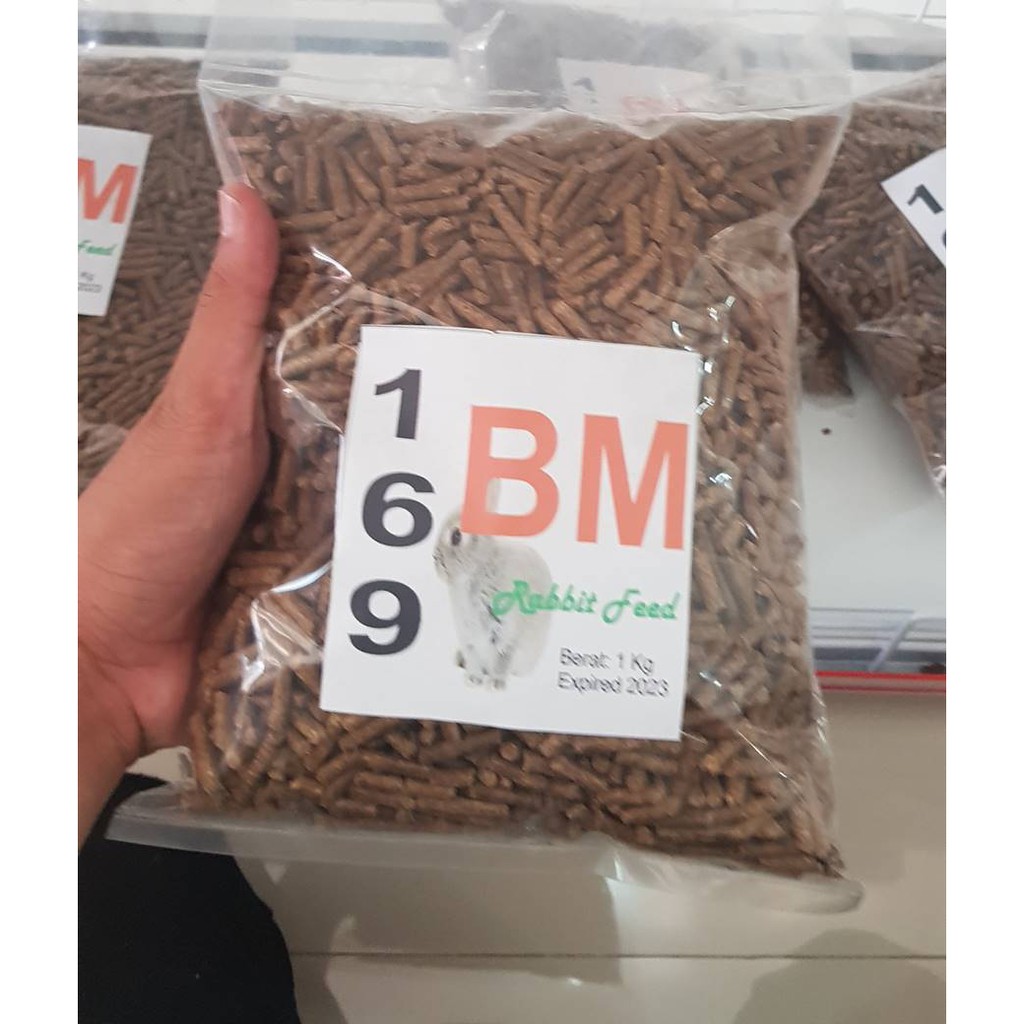 Pakan kelinci BM 1 Kg 169 Pelet Kelinci fresh