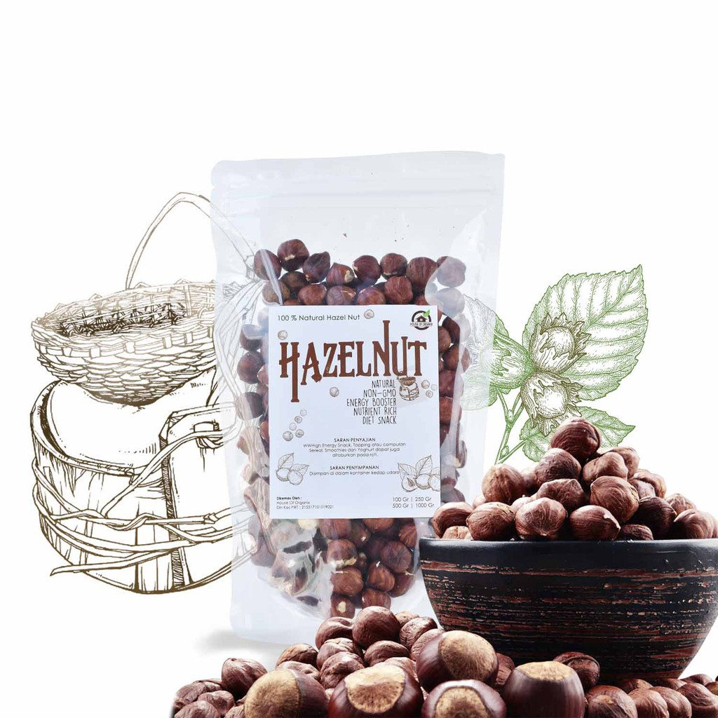 Kacang hazelnut 250gr