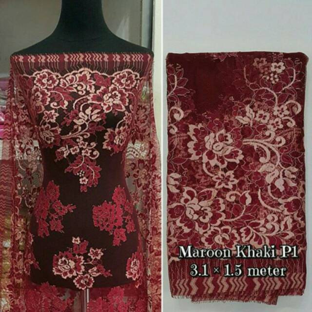 Kain brokat semi prancis