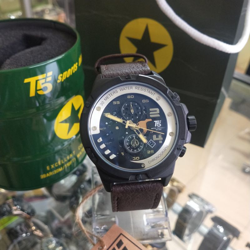 JAM TANGAN T5 KULIT ORIGINAL RD96