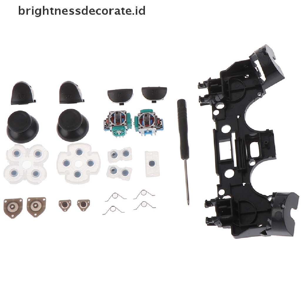 Kit Tombol Trigger L1 R1 L2 R2 3d Analog Joystick Untuk Perbaikan Ps4