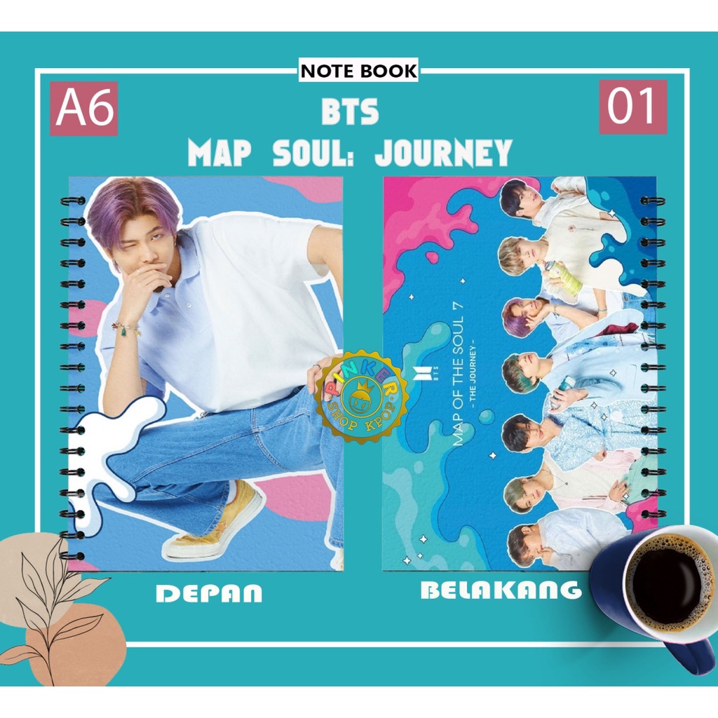 

NOTE A6 BTS MAP SOUL JOURNEY VER. 1 Buku Notes Notebook Kpop Murah