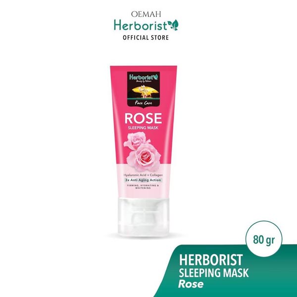 Herborist Rose Sleeping Mask (Masker Wajah) Rose 80GR_Cerianti