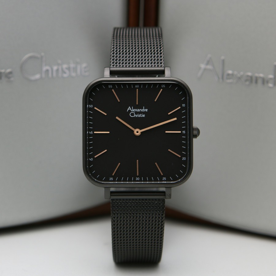 Jam Tangan Wanita Alexandre Christie AC2825 / AC 2825 Full Black Original