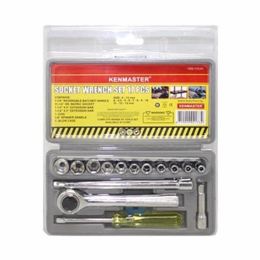 Kenmaster 1 Kenmaster Kunci Sok 17 Pcs