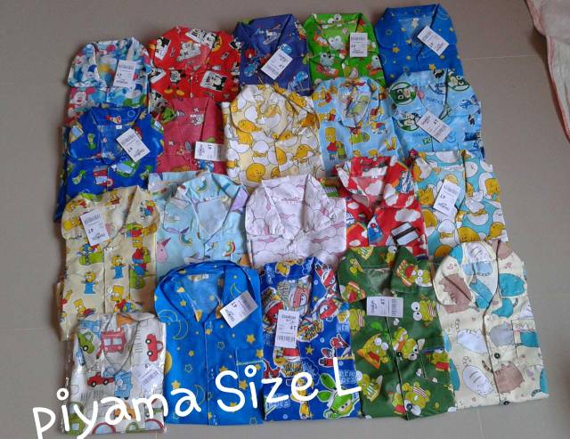 PIYAMA ANAK SIZE M, L, XL (PILIH MOTIF)