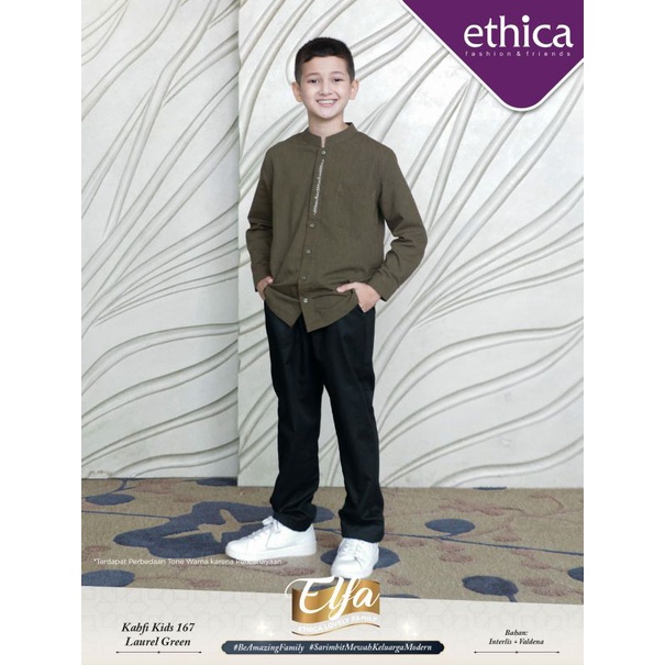 Koko Anak Kahfi kids 167 Laurel Green koko anak lengan panjang Ori ETHICA
