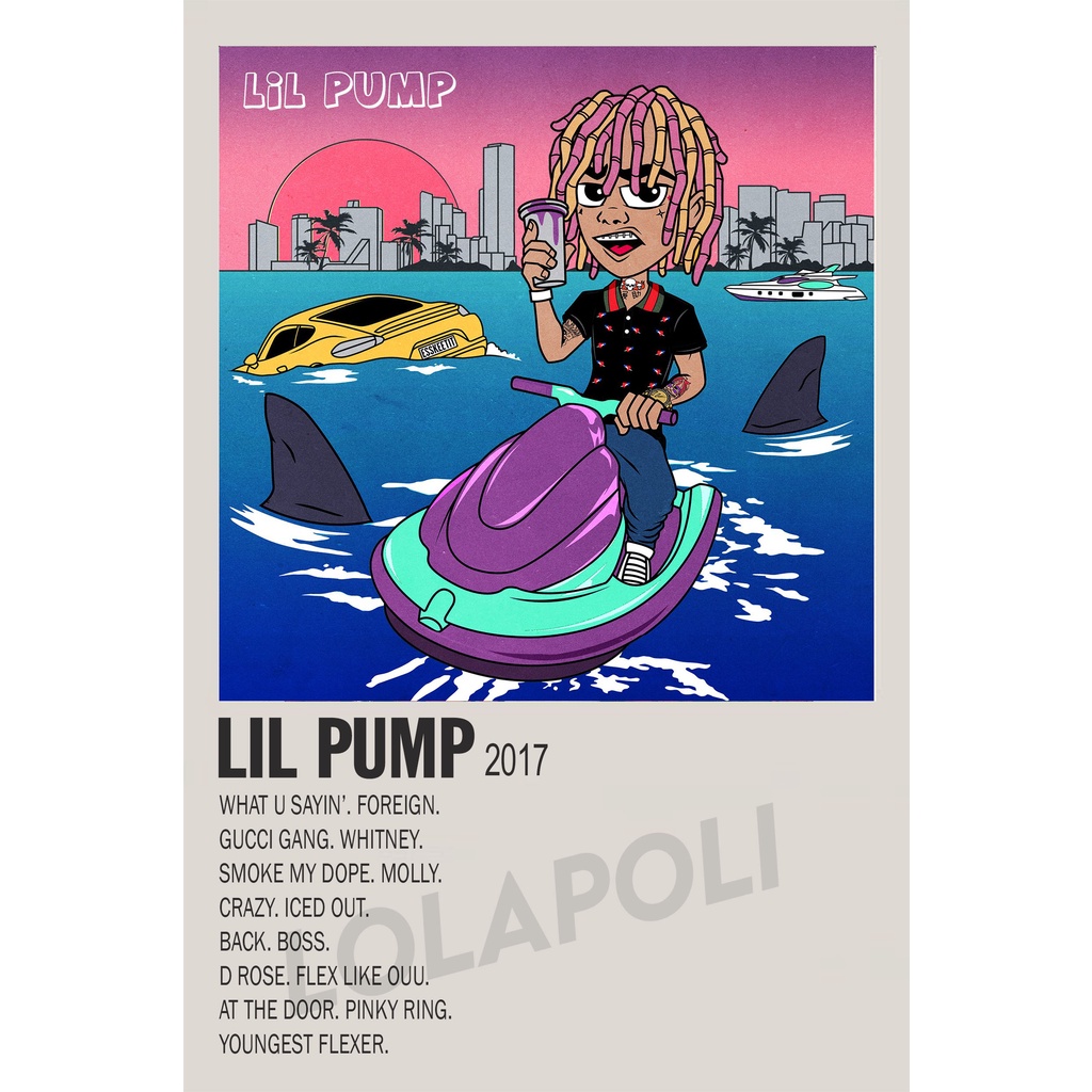 Poster Cover Album Lil Pump - Lil Pump