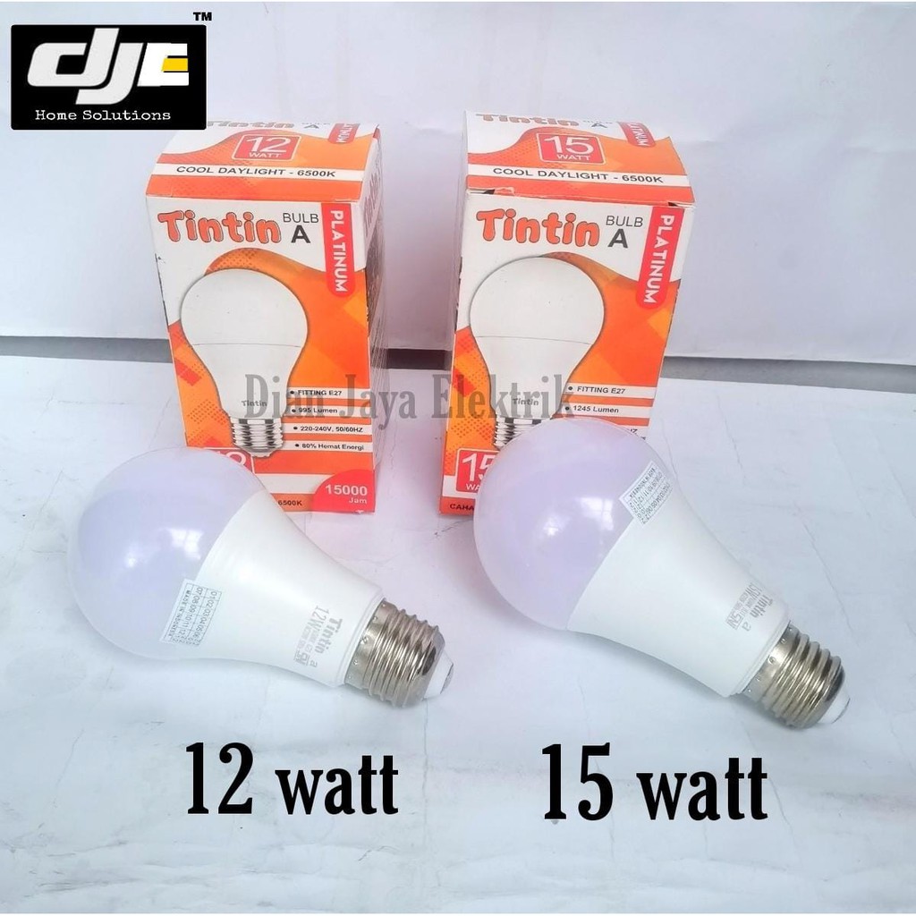 Lampu LED 12 watt TinTin Platinum 12 watt - putih