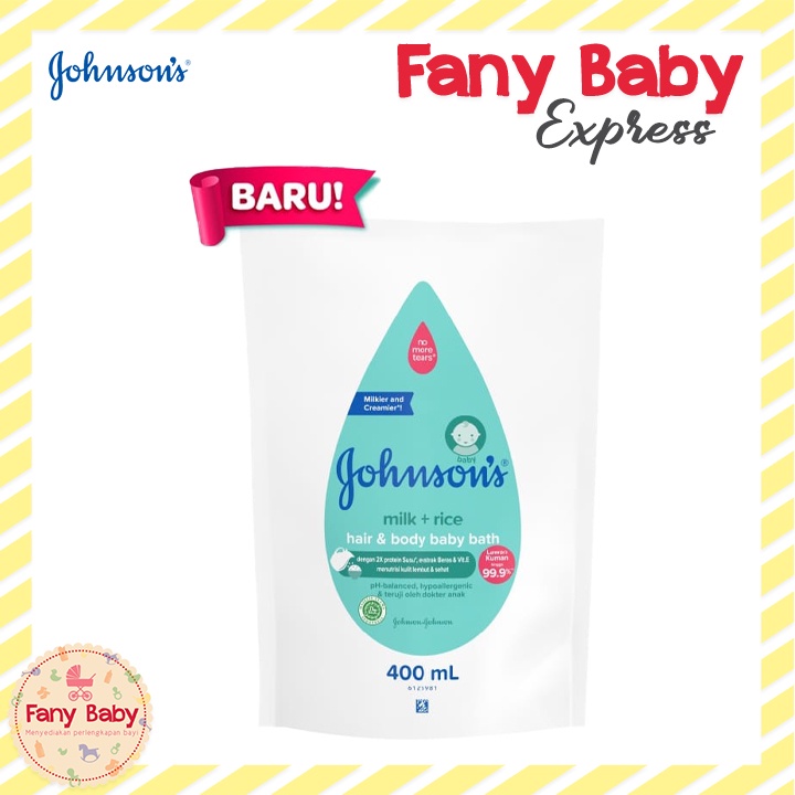 JOHNSONS 2IN1 HAIR AND BODY 400ML REFILL