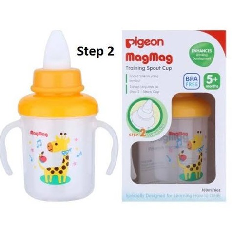 PIGEON MAG MAG STEP-2 SPOUT CUP 180ML / PR050934