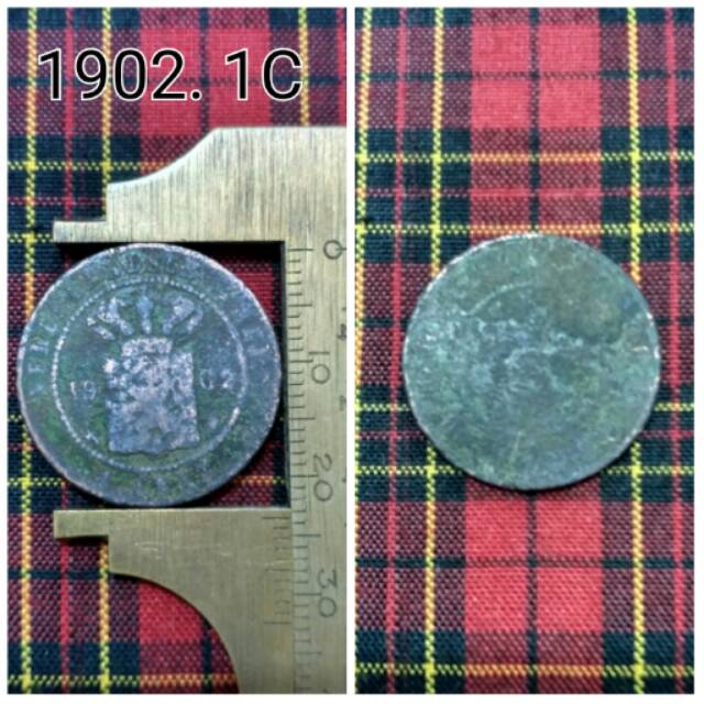 Koin 1902. 1C Nederlandsch Indie