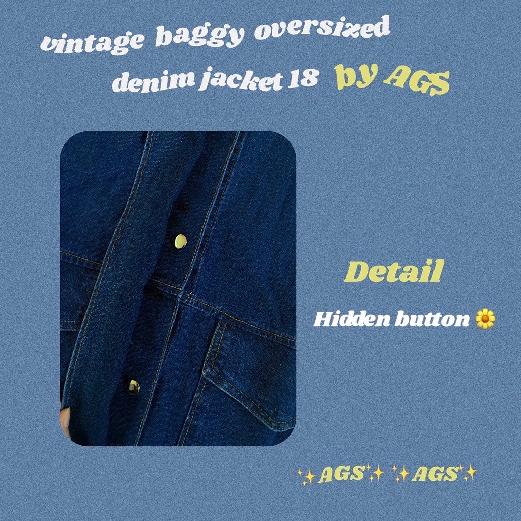 Vintage Baggy Oversized Denim Jacket 18 by AGS