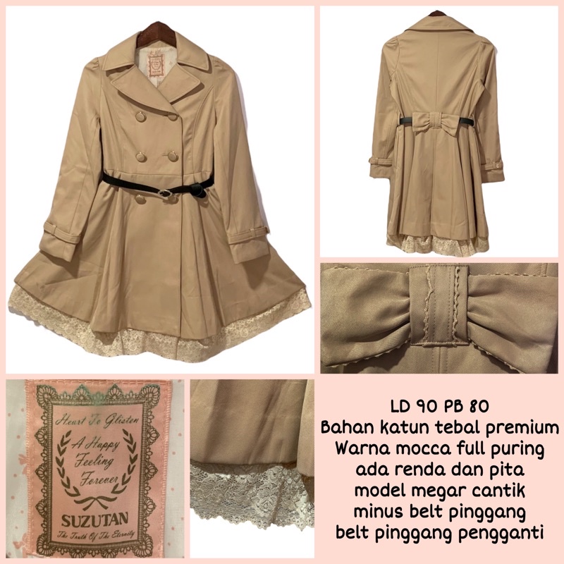 COAT MEGAR PITA RENDA CANTIK
