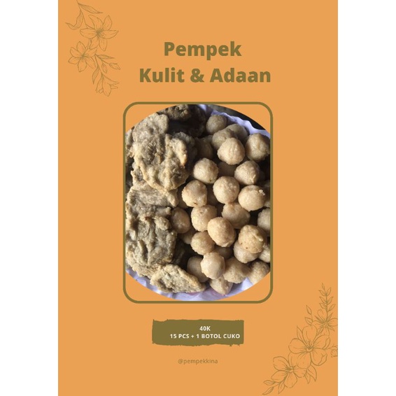 

Pempek palembang asli (kulit&adaan)