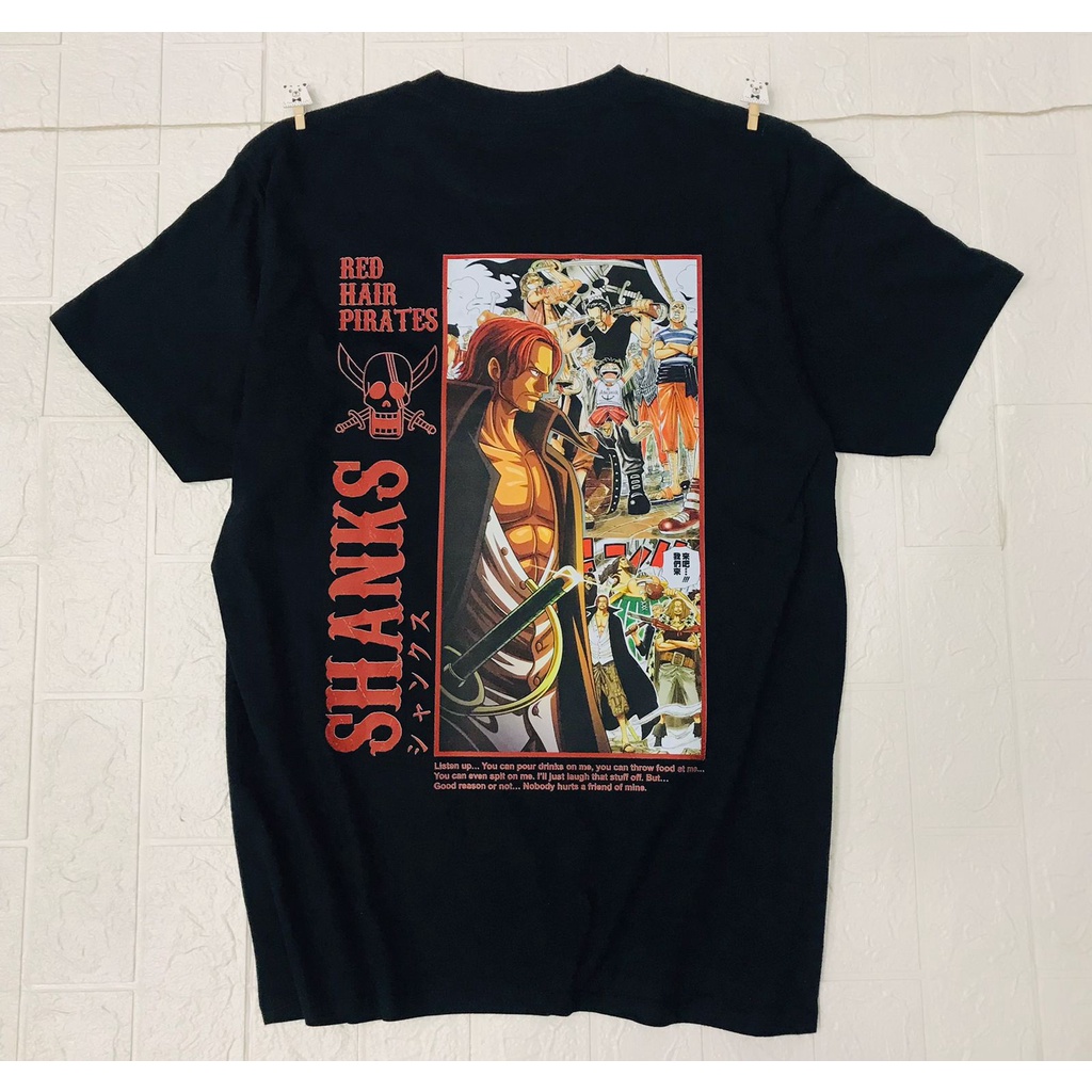 Kaos Red Force Shanks Anime Manga One Piece Premium Unisex