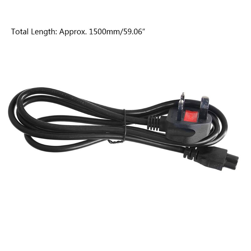 Btsg 1.5M AC Power Cord C5 Power Extension Cable Adapter Untuk Notebook Laptop PC Compu