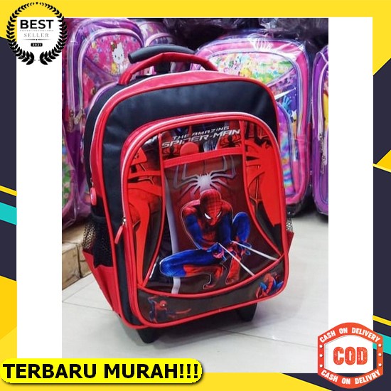 Cod Troli Anak Perempuan Tas Ransel Troli Anak Sd Tas Troli Untuk Kado Bt21 Motif Embos Timbul Premi