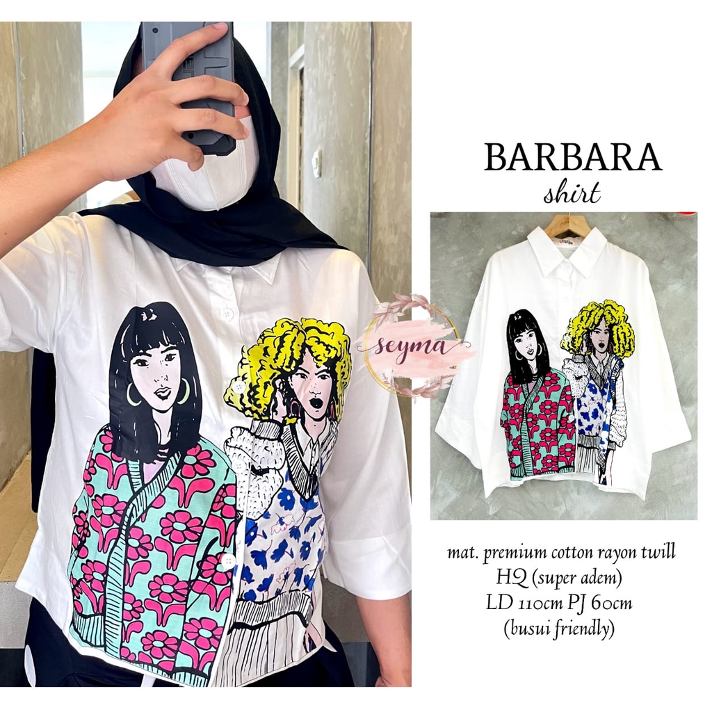 BARBARA SHIRT KEMEJA MOTIF ORI SEYMA