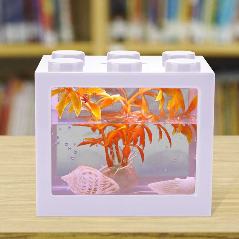 Pusat Elektronik TOPINCN Aquarium Mini Lego Block with Colorful LED - TOP5 Free Ongkir