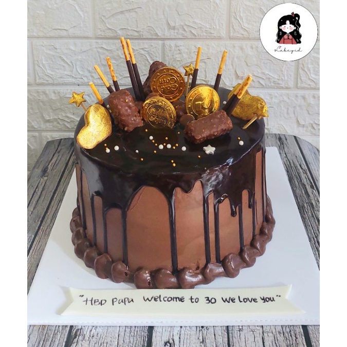 

Kue Ulang Tahun Karakter Simple Chocolate (butter 18cm)