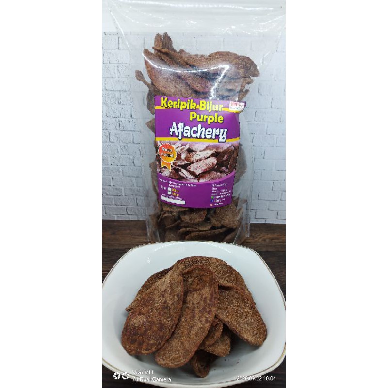 

Keripik bijur ungu coklat Afachery