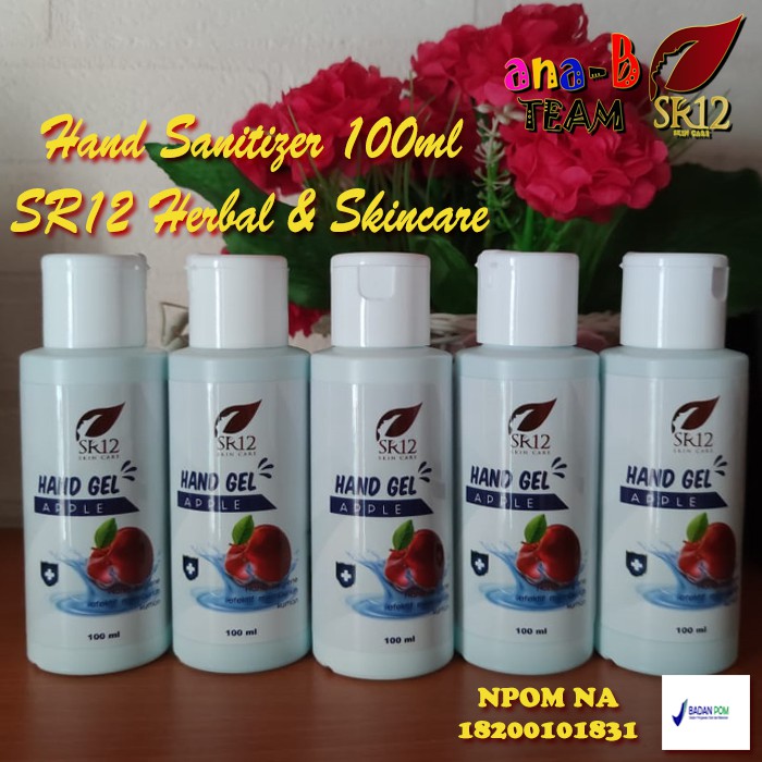 SR12 Antiseptik Pembersih Tangan Hand Sanitizer Gel 100ml BPOM