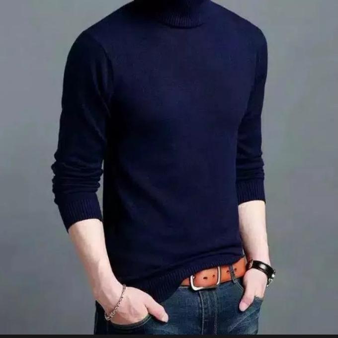 ◙ UK XL XXL SWEATER TURTLENECK PRIA/SWEATER RAJUT/SWEATER RAJUT MODEL TURTLENECK/BAJU LEHER PANJANG/