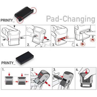 

MENYURAT-SURAT- STAMP PAD SELF INK SHINY TRODAT / BANTALAN STEMPEL SHINY TRODAT - TRODAT, KECIL
