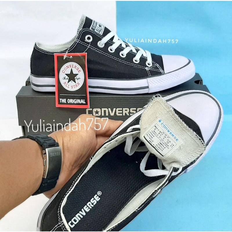 (BISA COD)Sepatu Allstar Converse-Sepatu Allstar Clasik - Sneakers Pria Murah - Sepatu Pria Sepatu Wanita - Sepatu Sekolah - Sepatu Black White