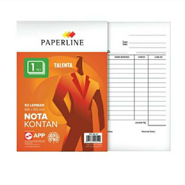 Nota Kontan Paperline Kecil 1 Ply