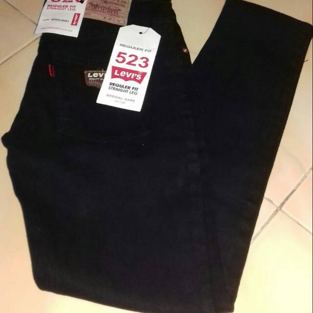 Celana levis 523 standard hitam no. 29