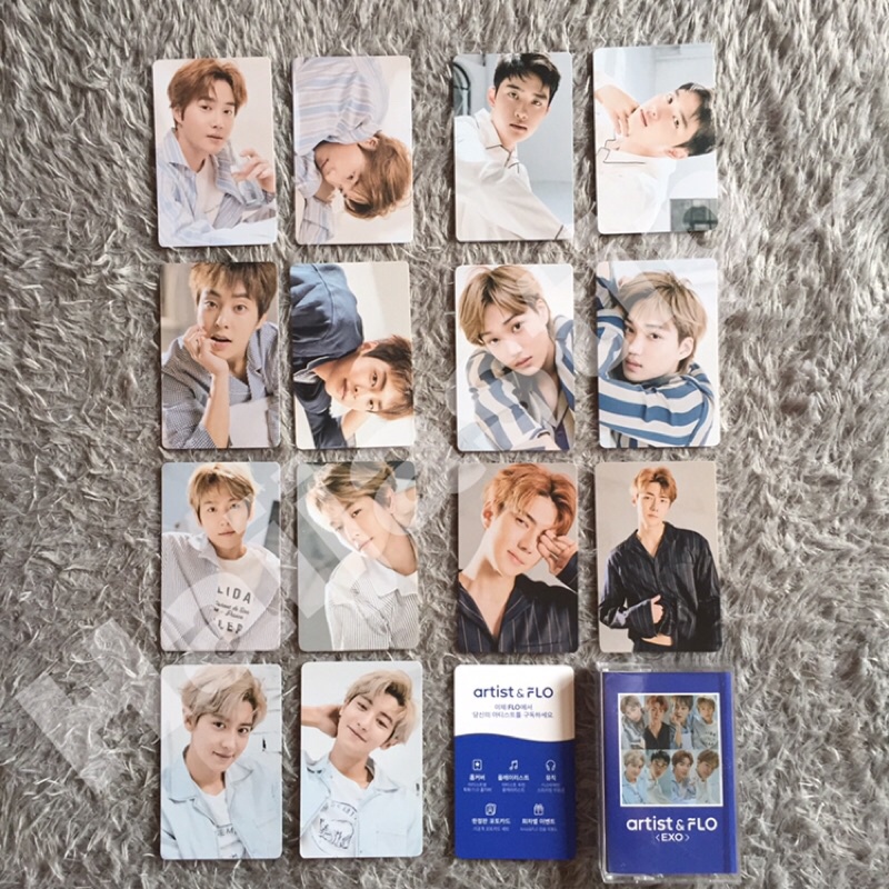 Official Photocard EXO Flo 1 2 3 SEHUN KAI SUHO XIUMIN CHANYEOL BAEKHYUN D.O. Kyungsoo | pc flo exo