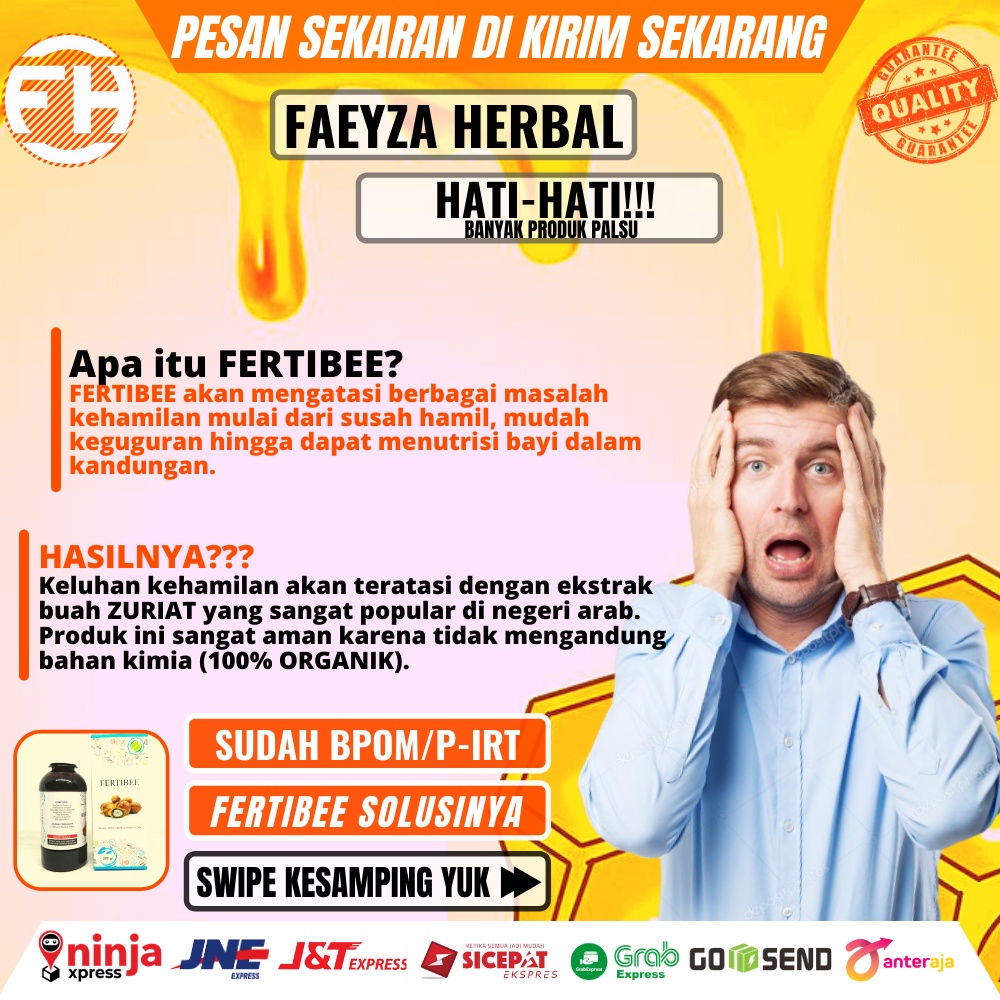 Fertibee Madu Penyubur Kandungan Madu Zuriat Promil Kesuburan Pria dan Wanita Program Hamil Cepat 20 Penyubur Kandungan Fertibee Promil Cepat Program Hamil Vitamin Hamil Tespek Kehamilan Asli BPOM 20-2