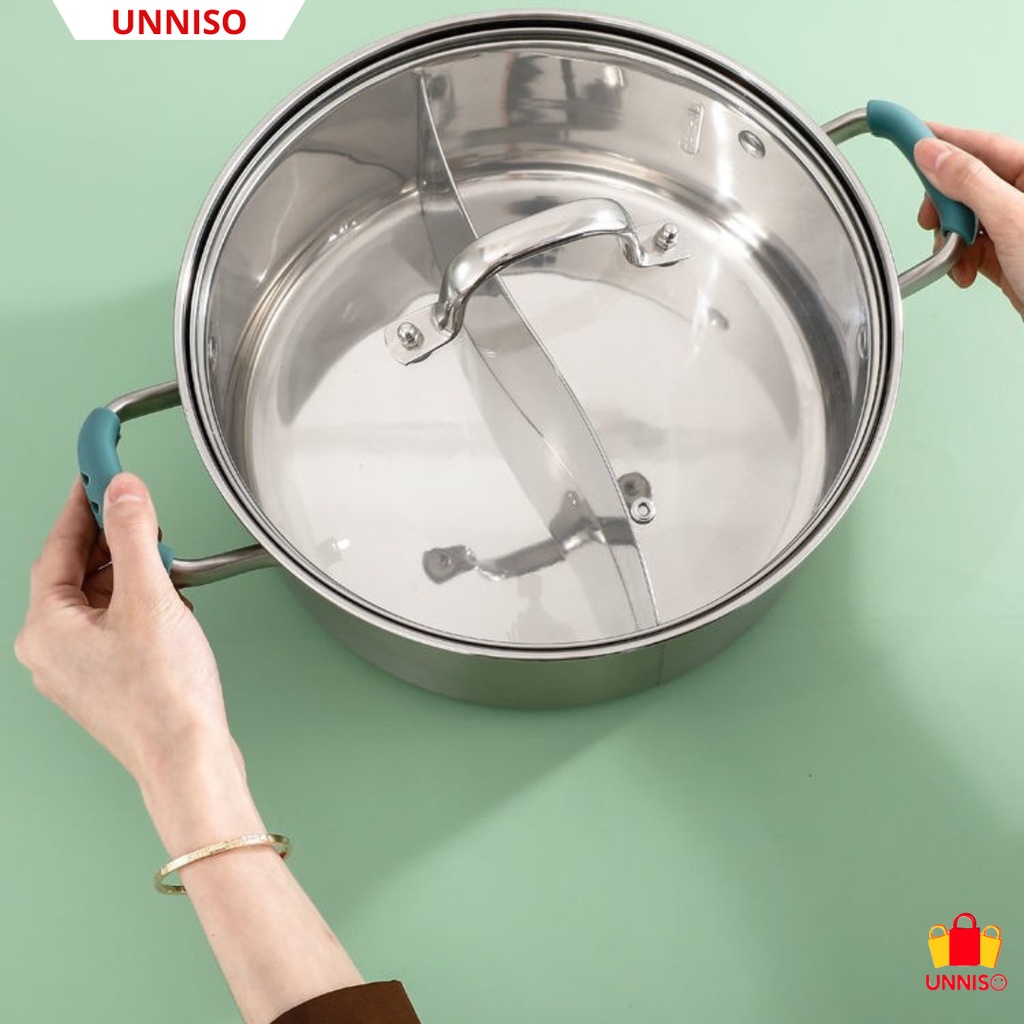 UNNISO - Silicone Steamer Pot Cover Handle Penutup Anti Panas