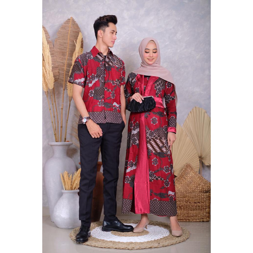 BATIK COUPLE GAMIS BUSUI  MOTIF KALDORAI