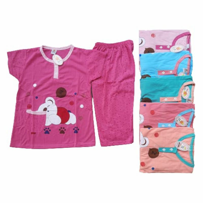 Babydoll anak cewek murah 3/4 TK SD usia 7 - 9 Tahun