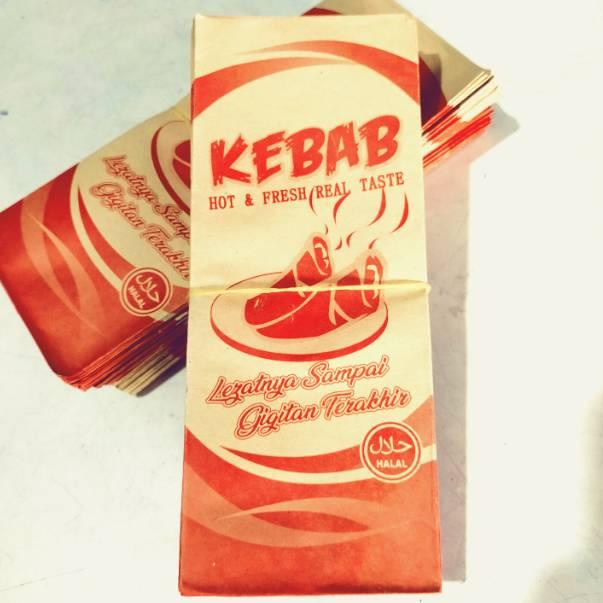 

[PRODUK GFMKQ] Bungkus Kebab coklat mini isi 50 pcs WCN