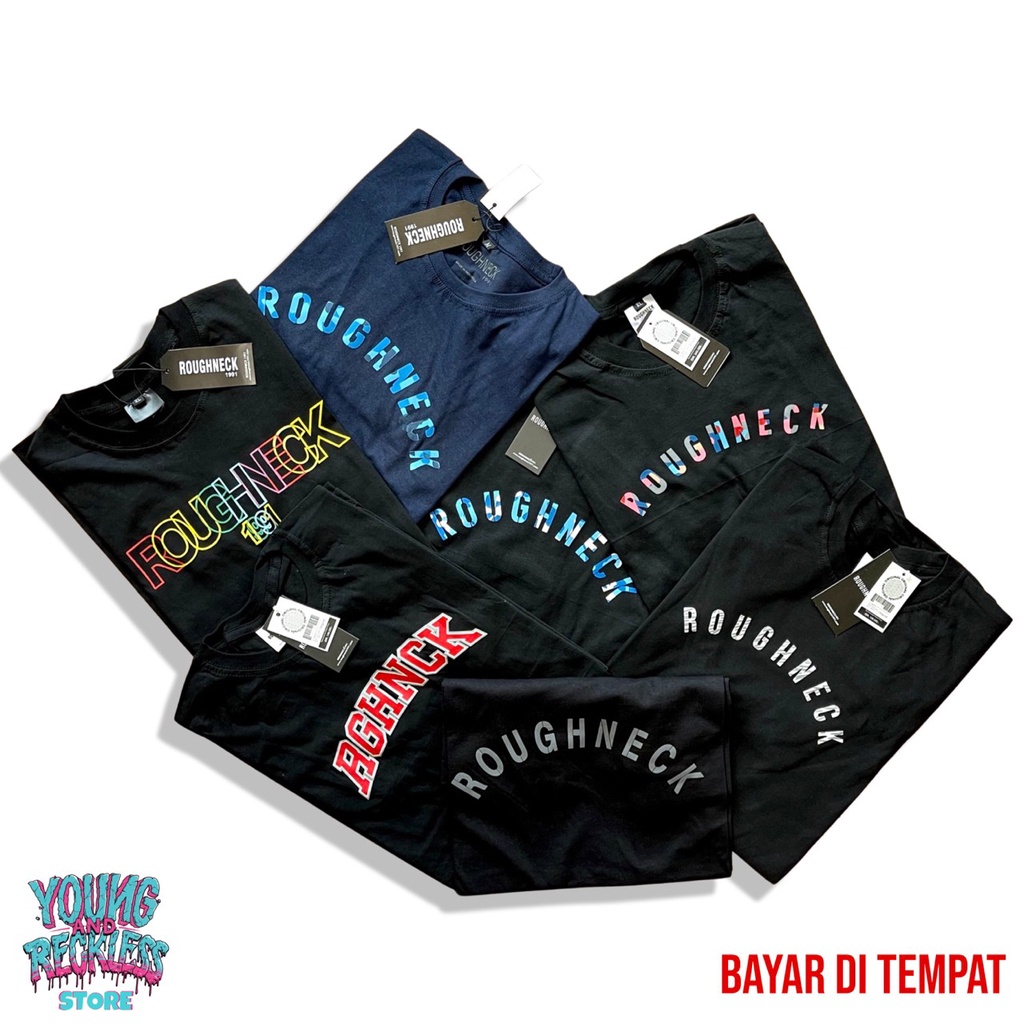 BAYAR DI TEMPAT KAOS ROUGHNECK / KAOS DISTRO ROUGHNECK / TSHIRT ROUGHNECK / KAOS DISTRO PRIA