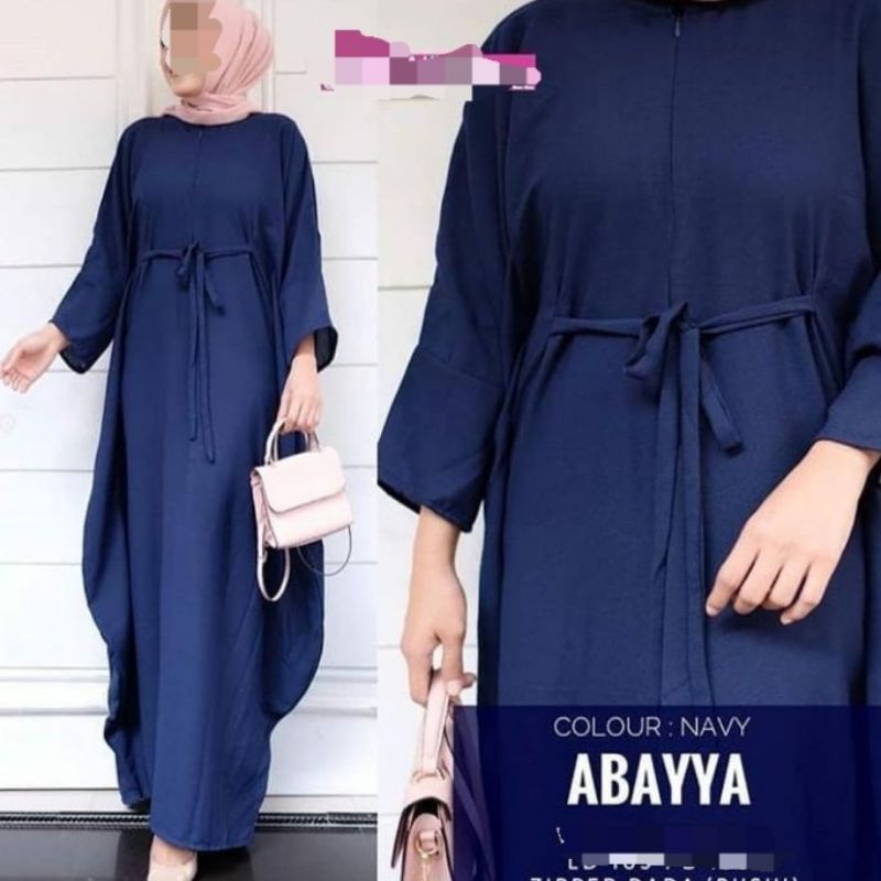 Abayya maxi dress pakaian wanita fashion muslim