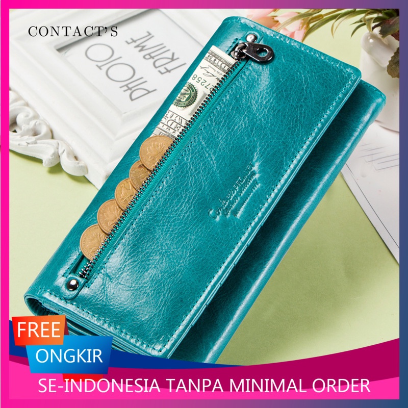 Hitam Malaikat Wanita Tas Tangan Multifunksional Panjang Top Kulit Perempuan Tas Luar Negeri