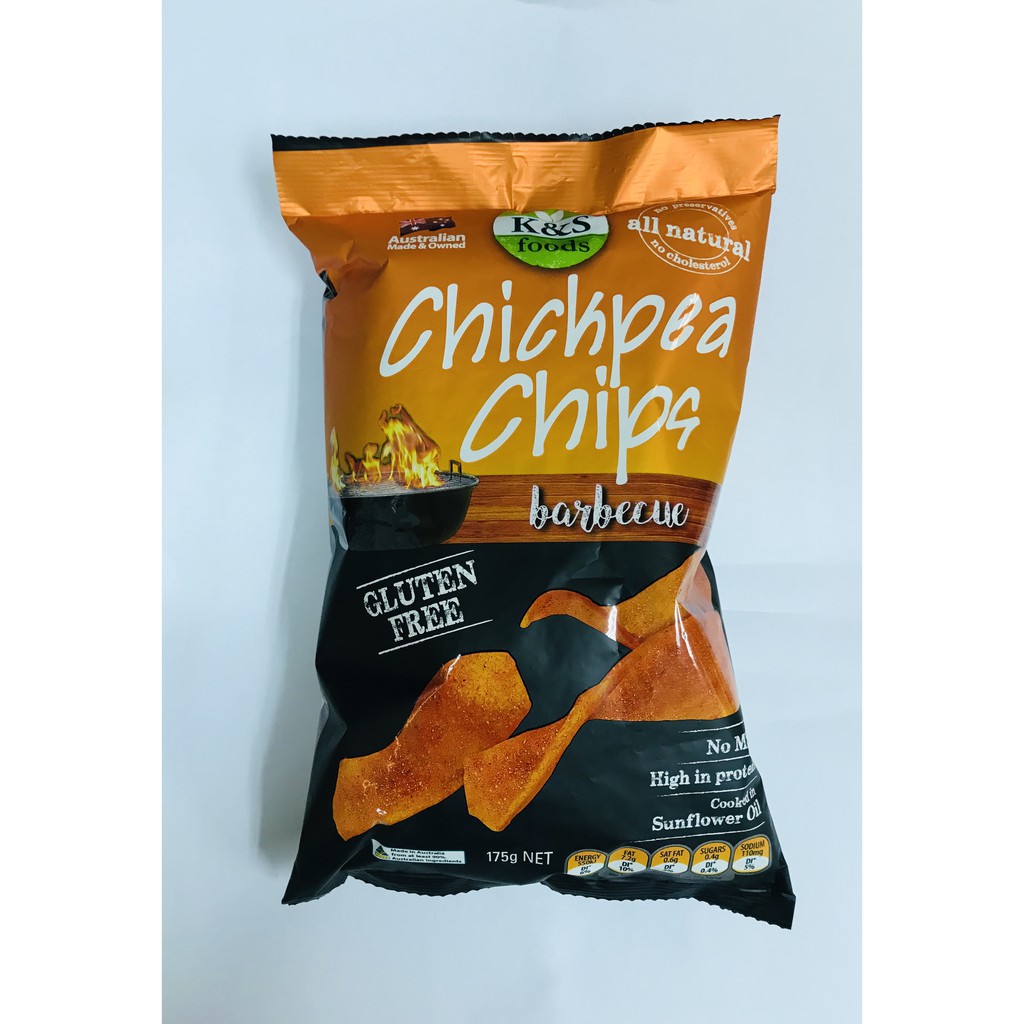 

K&S Foods Chickpea Chips Barbeque - Kacang Arab 175g
