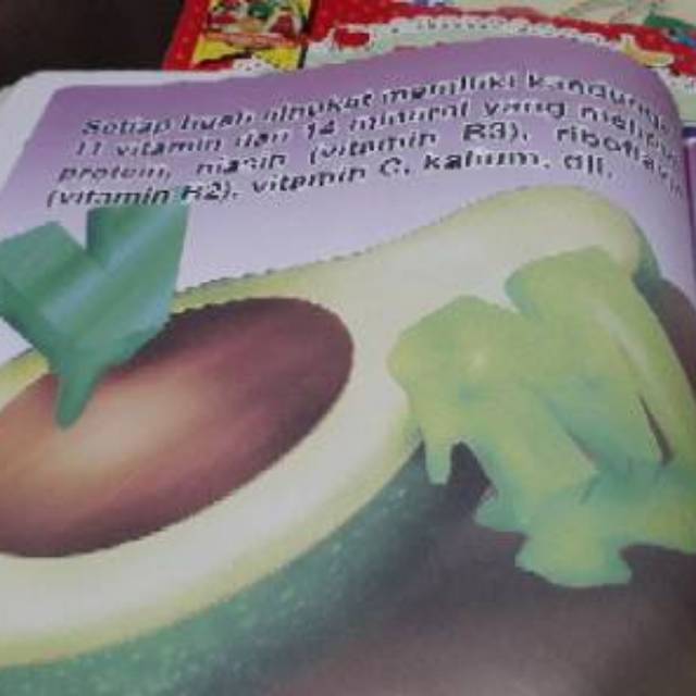 Buku Cerita Mengenal Manfaat Buah dan Sayur Bilingual Full Collor